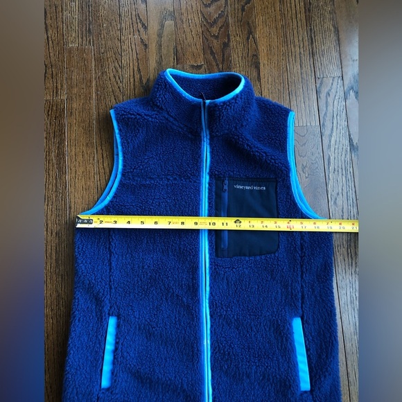vineyard vines Men’s M Blue Heritage High-Pile Fleece SuperShep Vest - NWOT! - Picture 10 of 13